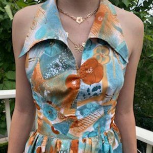 1970's Vintage Halter top dress
